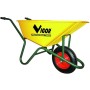 VIGOR WHEELBARROW WITH POLYPROPYLENE TANK LT. 100 YELLOW COLOR