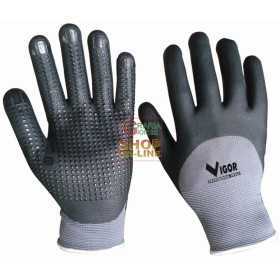 VIGOR BREATHABLE GLOVES IN NITRILE CE2 DOTS SIZE M - XXL