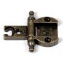BRONZE ZAMAK FURNITURE HINGES ART. A0055 BLISTER OF PCS. 2