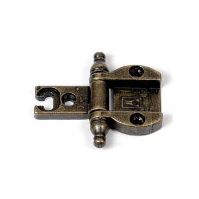BRONZE ZAMAK FURNITURE HINGES ART. A0055 BLISTER OF PCS. 2