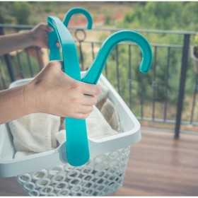 PLASTIC BASKET FOR LAUNDRY OOPLA LT. 35 Assorted colors