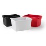 CESTA RETTANGOLARE LT. 65 BIANCA PLASTIME 