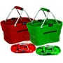 FOLDING SHOPPING BASKET IN NYLON BAGGY-BAG CM. 47X28X24
