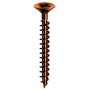 WOOD SCREWS IN BRONZED STEEL TP 6x60 PCS. 10