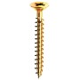 WOOD SCREWS IN BRASS-PLATED STEEL TE TP 3.5x25 PCS. 50