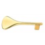 CHIAVE IN OTTONE PER PORTE COLORE CROMO SATINATO ART. 510 MM.
