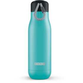 ZOKU Stainless Steel Bottle M Medium Turquoise colored thermal
