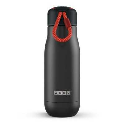ZOKU Stainless Steel Bottle S Small Black Thermal Bottle ml. 350