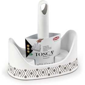 STEFANPLAST PORTABICCHIERI TOSCA BIANCO/TORTORA CHIARO PLUS