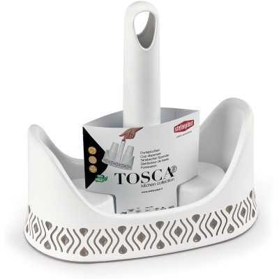 STEFANPLAST PORTABICCHIERI TOSCA BIANCO/TORTORA CHIARO PLUS