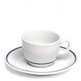 Tognana Confezione 4 Tazze Tè Con Piattino Porcellana Blu