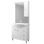 MOBILE BAGNO BIANCO EVA cm.85 COMPLETO