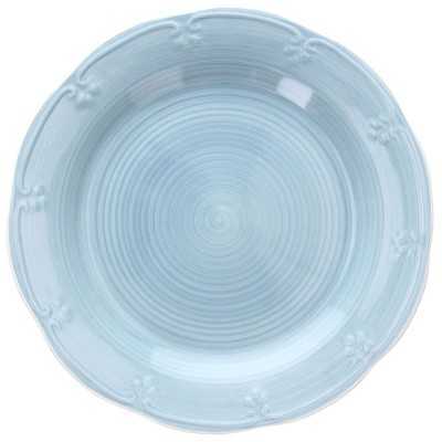 Tognana Piatto Piano Stoneware Azzurro LINEA SHABBY Cm. 27