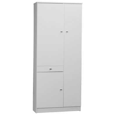 MOBILE BIANCO LACCATO CON 3 ANTE E 1 CASSETTO cm. 77x34x183h 323TL