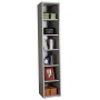 PRATICO LIBRERIA CEMENTO cm. 35,7x44x217h.