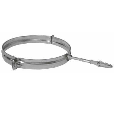 COLLARE PER TUBO DI STUFA A PELLET ACCIAIO INOX DIAM. MM. 80