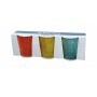 TOGNANA SET 3 BICCHIERI VETRO CC KOLORS VET D.M002
