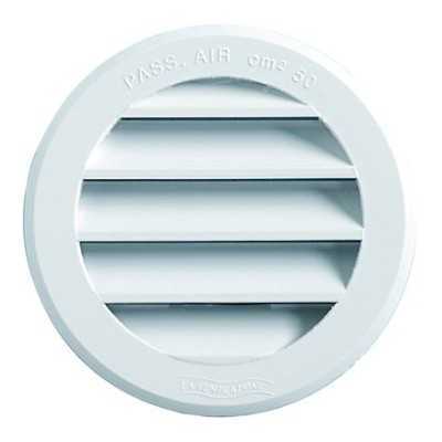 GRIGLIA AERAZIONE ABS CON RETE TONDE T10RB F. 97MM DIA. 120 MM.