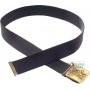 CINTURA IN FASCIA TESSILE CON FIBBIA GBTINC COLORE NERO 
