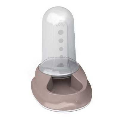 CHIC BOWL DOUBLE FUNCTION WATER-FOOD TAUPE 0.8 LT