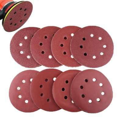 ABRA BETA DISCO ABRASIVO CORINDONE VELCRATO CON 8 FORI MM. 125