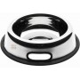 STAINLESS STEEL BOWL WITH NON-SLIP RUBBERS AND HANDLE CM. 20
