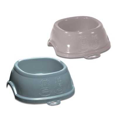 Break 1 plastic bowl for dogs and cats cm. 17x17x6h. Ml. 400