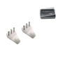 GANCIO QUADRO TIPO BLITZ PRONTY TRIS FERRO NICHELATO/PLASTICA
