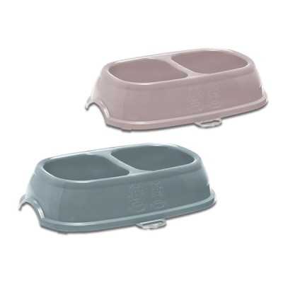 Break 11 plastic bowl for dogs and cats with Double Compartment