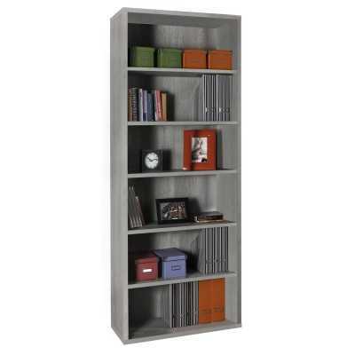 PRATICO LIBRERIA cm. 35,7x81,6x217h.colore cemento