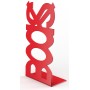 FERMALIBRO IN ACCIAIO MOD.BOOKS ROSSO