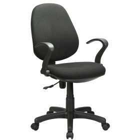 POLTRONA A GAS C/BRACCIOLI OFFICE COLORE NERO