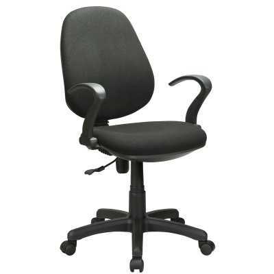 POLTRONA A GAS C/BRACCIOLI OFFICE COLORE NERO