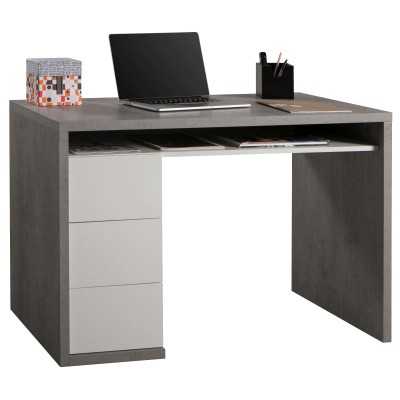 PRATICO SCRIVANIA 3C. cm.110x60x75h colore cemento