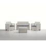 SALOTTO RESINA 4PZ.C/CUSC.NEBRASKA 2 colore bianco.