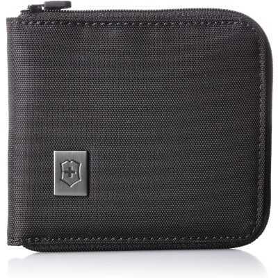 VICTORINOX PORTAFOGLIO ZIP QUADRATO CON CHIUSURA ZIP NERO