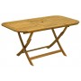 TAVOLO IN LEGNO PIEGHEVOLE 120-160x80x74h