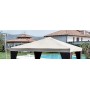 TOP COPERTURA PER GAZEBO LEGNO 3x3 POLIESTERE COLORE BEIGE