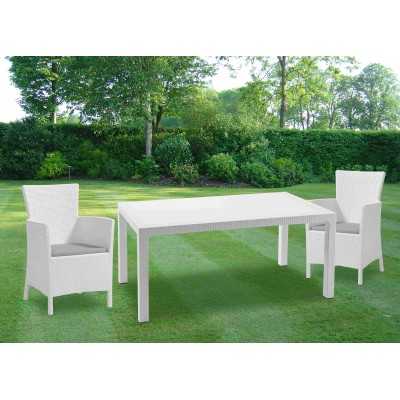 KETER TAVOLO MELODY cm.160x94x74h COLORE BIANCO