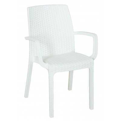 POLTRONA INDIANA cm 57x59x86h COLORE BIANCA