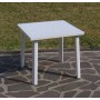 TAVOLO RESINA cm. 80x80 COLORE BIANCO.