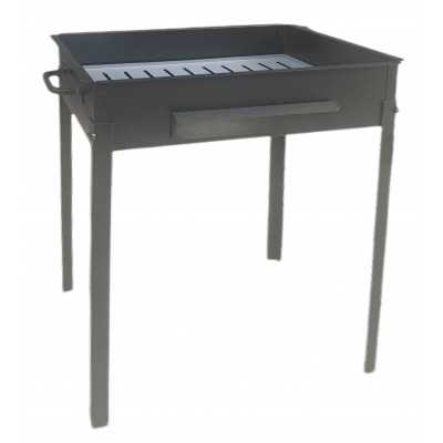 BARBECUE A CARBONE FORNACETTA MODELLO SICILIA CM. 35x30x66h.