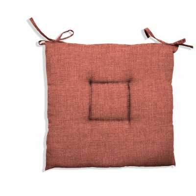 CUSCINO CRETA cm.40x40x5 COLORE RUGGINE