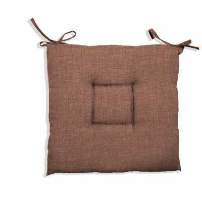 CUSCINO CRETA cm.40x40x5h COLORE MARRONE.