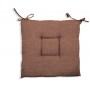 CUSCINO CRETA cm.40x40x5h COLORE MARRONE.
