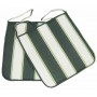 CUSCINO PANAREA cm.39x39x2 RIGATO COLORE VERDE.