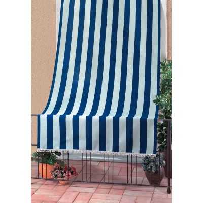 TENDA DA SOLE RIO cm.140x300 colore bianco e blu.