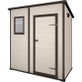 CASETTA KETER MANOR PENT EFFETTO LEGNO colore beige cm.183x111x200h.