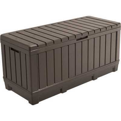 CASSAPANCA KETER EFFETTO LEGNO KENTWOOD colore marrone 128x53x59h 350lt.