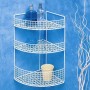 BATHROOM SHELF FILTEX WHITE CORNER UNIT 3 SHOWER SHELF